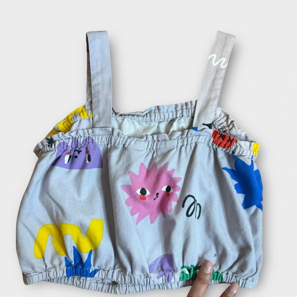 H&M Colorful Face Pattern Top & Bottom Matching Set